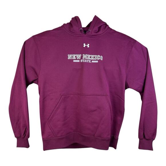 Under Armour New Mexico State Hoodie Men's Medium Red Burgandy - Picture 1 of 12